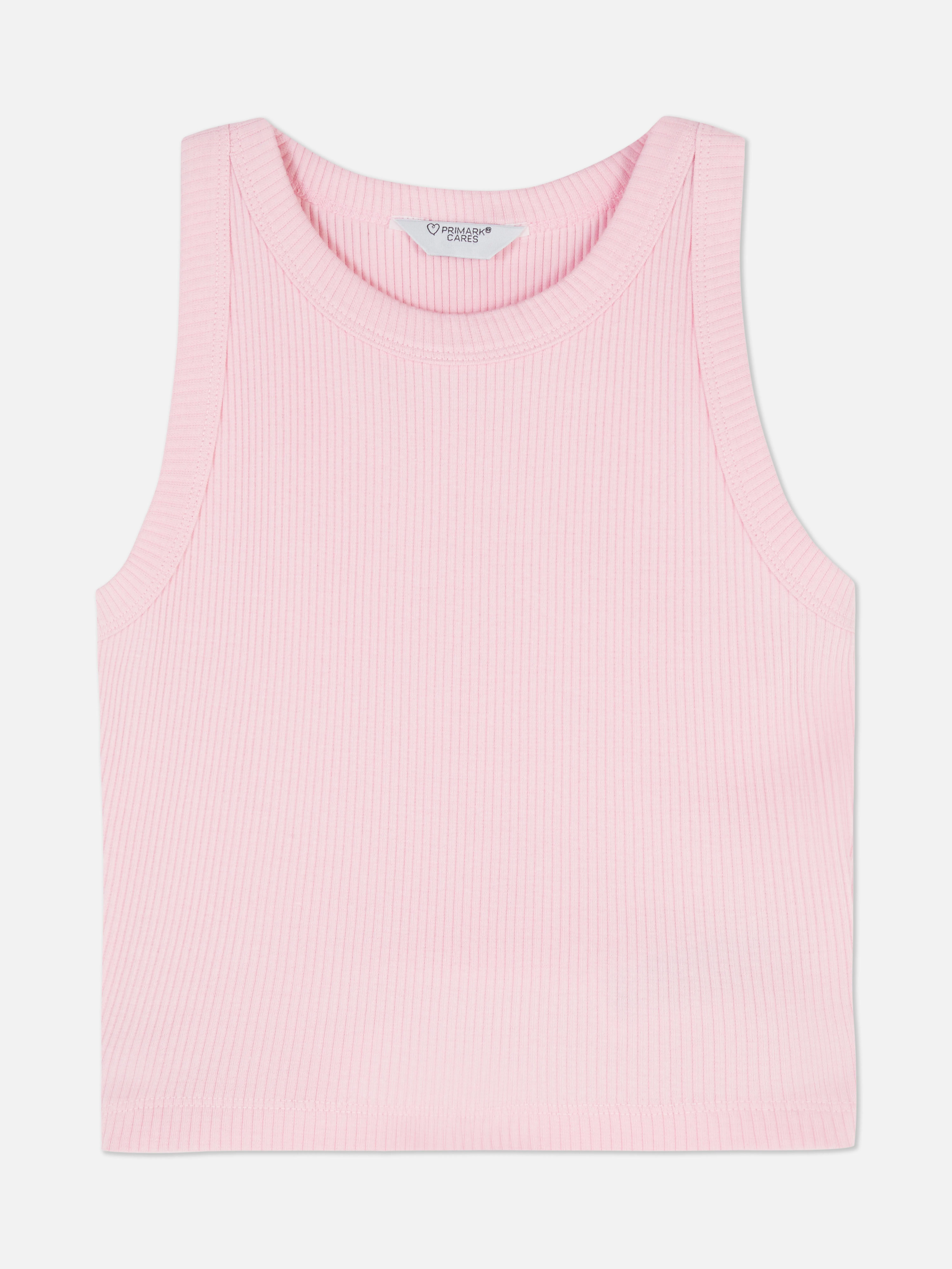 Camiseta sin mangas acanalada