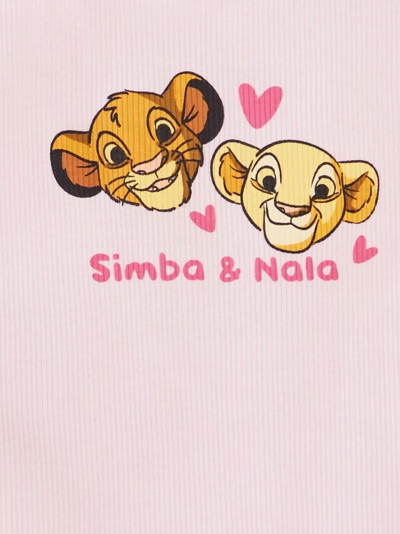 CAMISETA SIN MANGAS DE CANALé CON VOLANTES EN EL BORDE 'MINNIE'  ROSA