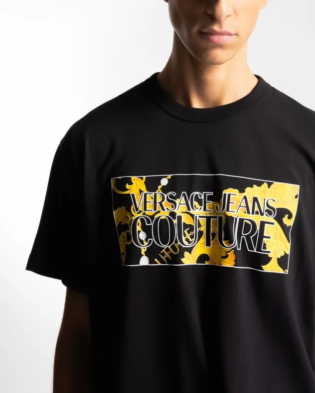 Camiseta Versace Jeans Couture 75GAHE01 Negro