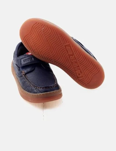 Camper Zapato azul de cuero
