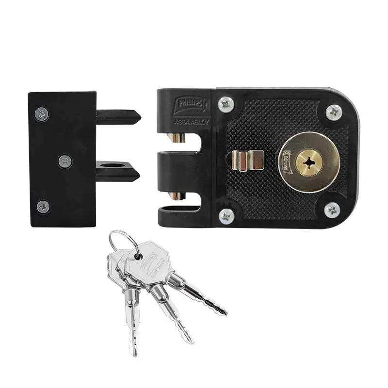CERRADURA DE SOBREPONER PHILLIPS X625 IF NEGRA