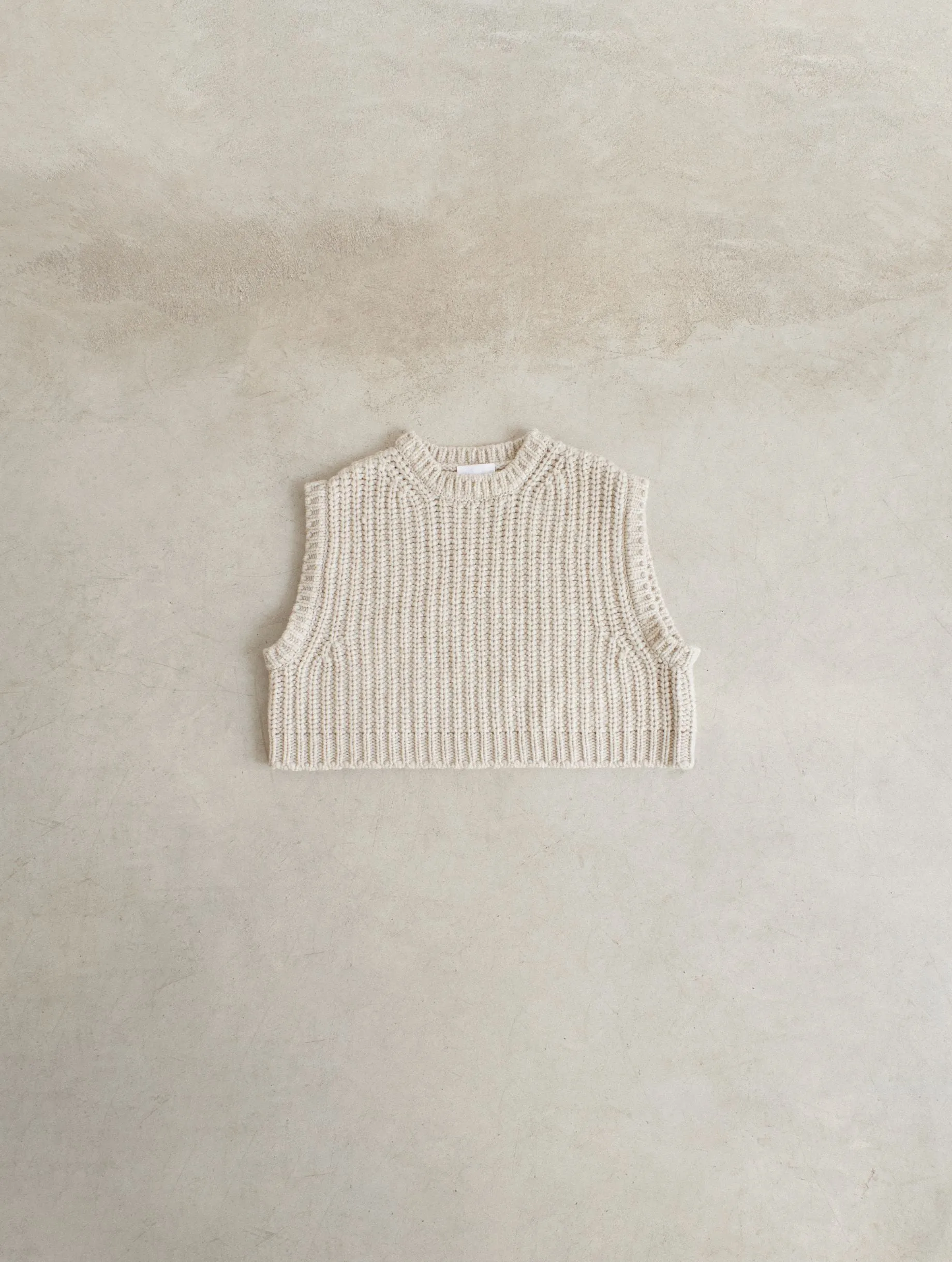 Chaleco Cashmere knitted  chunky