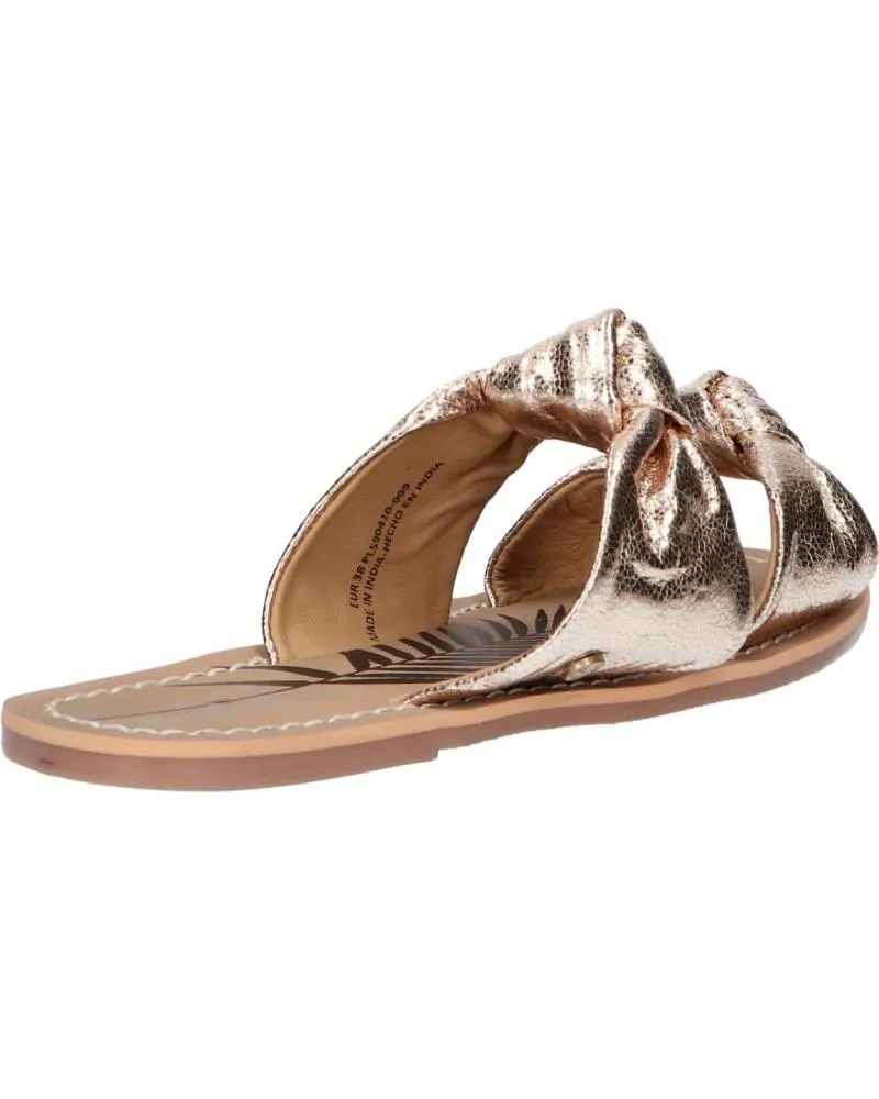 Chanclas de Mujer PEPE JEANS PLS90410 MALIBU LACES 099 GOLD
