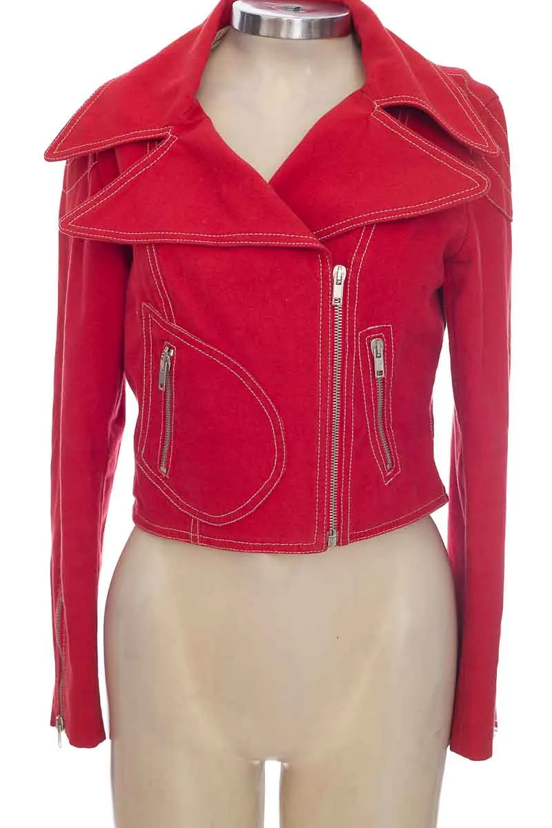 CHAQUETA / ABRIGO COLOR ROJO  AMEN.