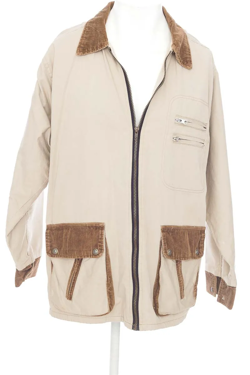 CHAQUETA COLOR BEIGE  MODA JOVEN