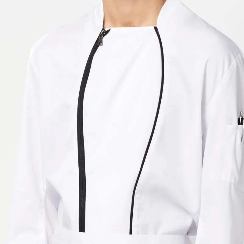 CHAQUETILLA DE CHEF CON CREMALLERA  MONZA