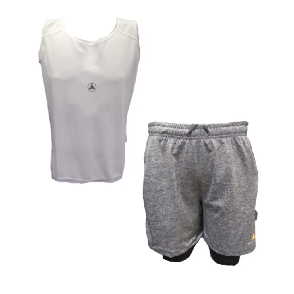 COMBO DEPORTIVO! Musculosa Bl + Short con Calza Gr