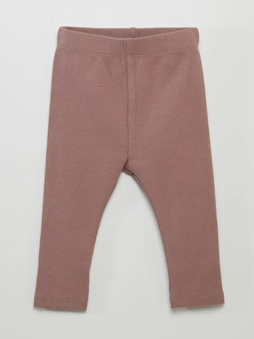 CONJUNTO DE CAMISETA + LEGGING DE CANALé  2 PIEZAS  ROSA