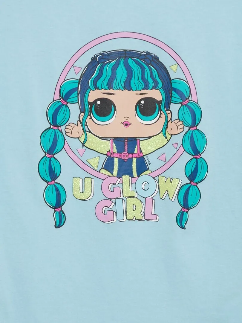 CONJUNTO DE CAMISETA + SHORT 'LOL'  2 PIEZAS  AZUL
