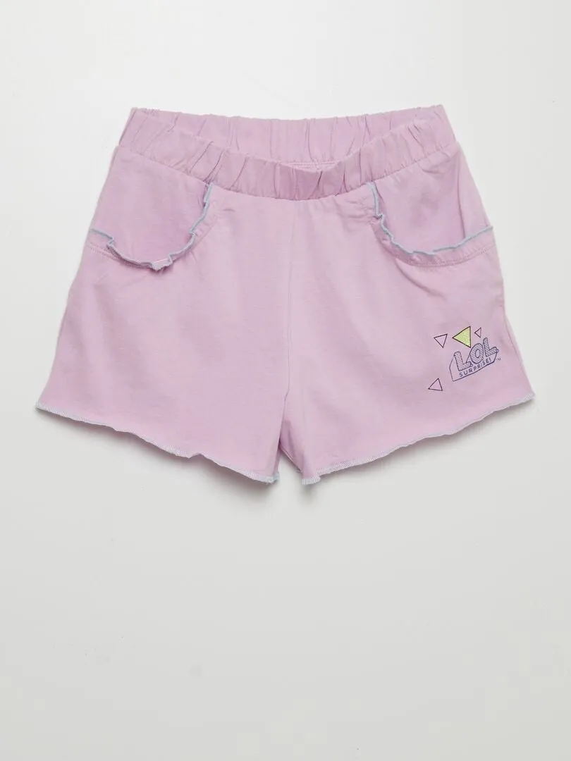 CONJUNTO DE CAMISETA + SHORT 'LOL'  2 PIEZAS  AZUL