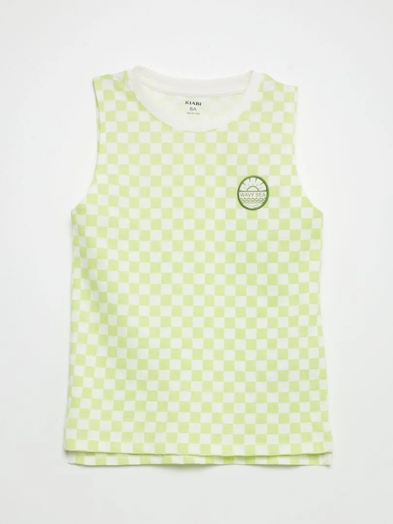 CONJUNTO DE PIJAMA CORTO  2 PIEZAS  VERDE
