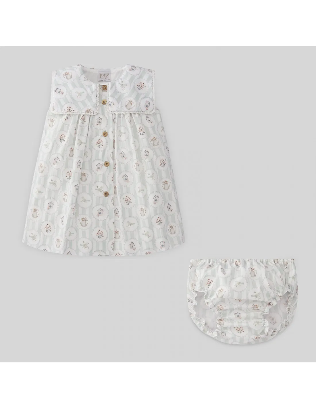 CONJUNTO VESTIDO+BRAGA MERLO 45292 PAZ RODRIGUEZ