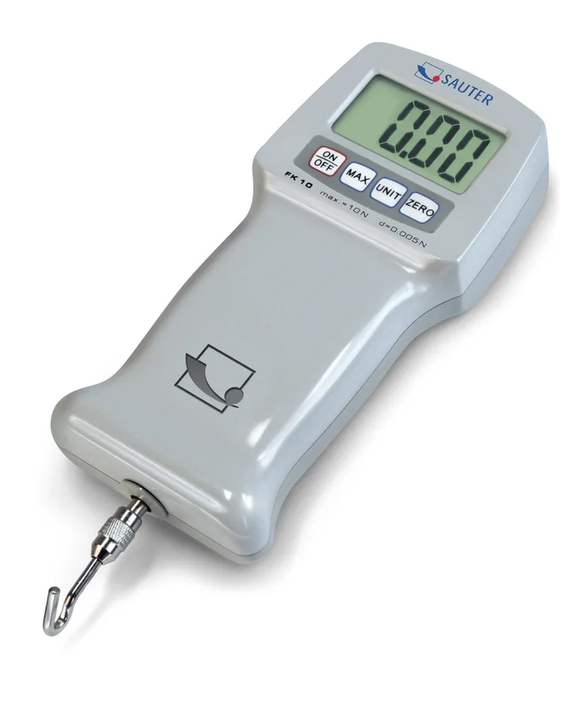 Dinamómetro digital Sauter FK 10, rango de medición 10 N, legibilidad 0,005 N