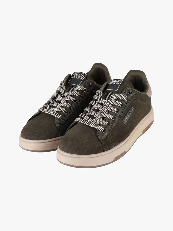 Enrico Coveri Zapatillas bajas efecto nobuck para hombre