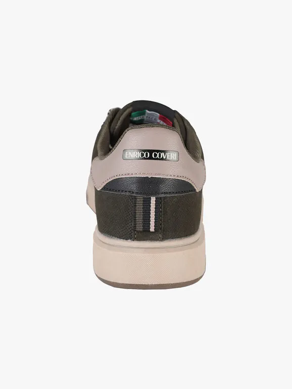 Enrico Coveri Zapatillas bajas efecto nobuck para hombre