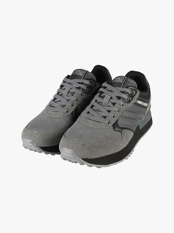 Enrico Coveri Zapatillas con cordones para hombre.