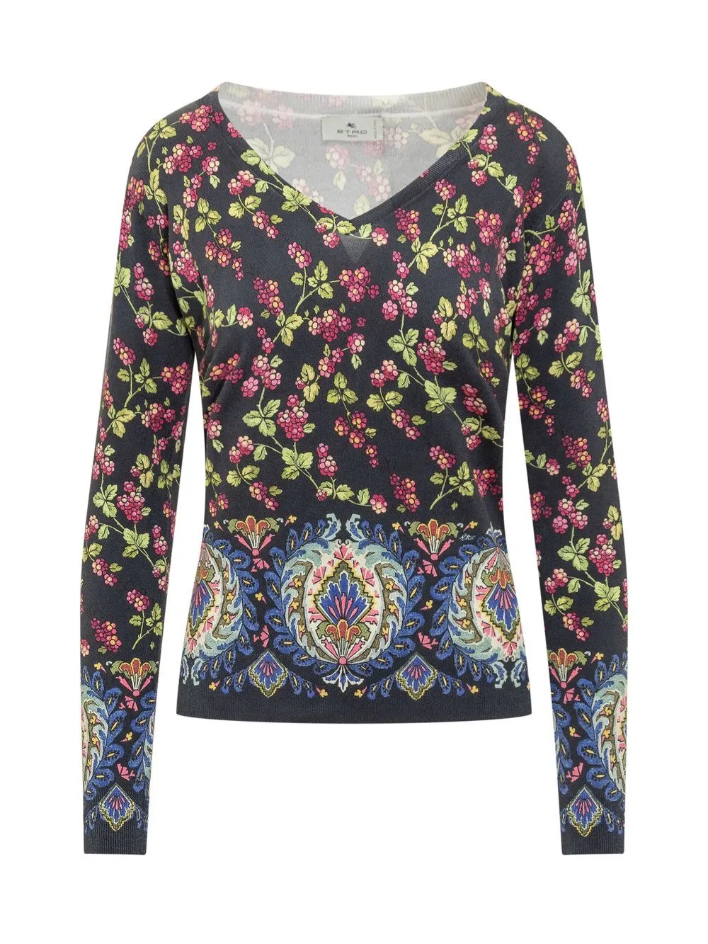 ETRO Berries Paisley Sweater
