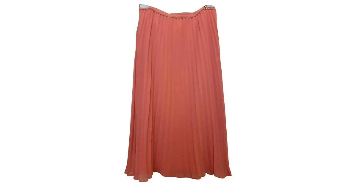 Falda plisada de Tommy Hilfiger. Rosa 