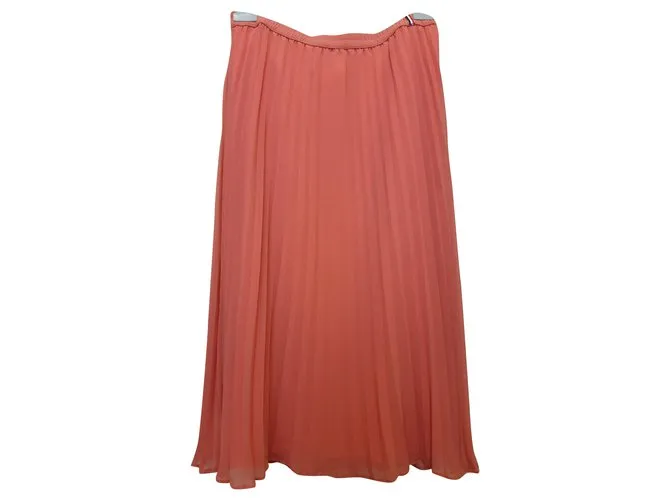 Falda plisada de Tommy Hilfiger. Rosa 