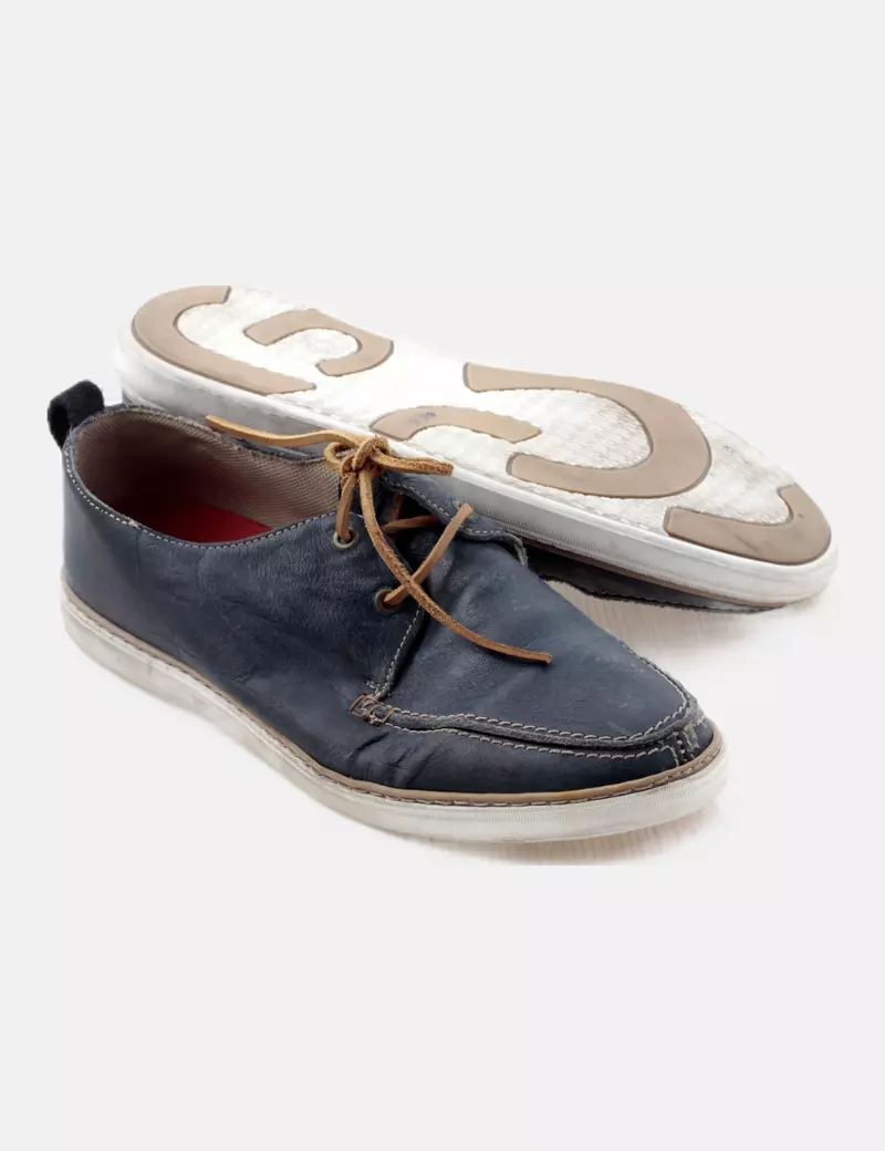 Fosco Zapato azul marino cordones
