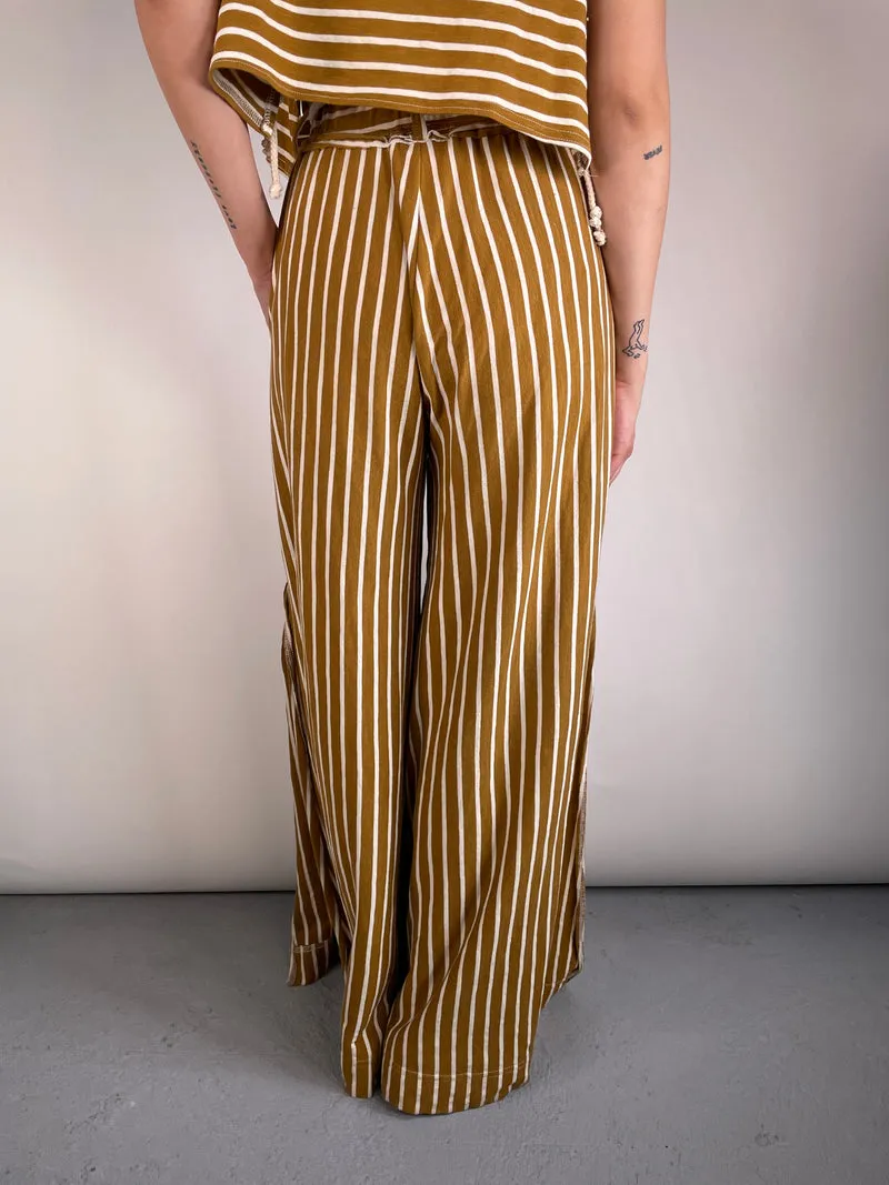 FREE PEOPLE Set Top Y Pantalón Con Tajos