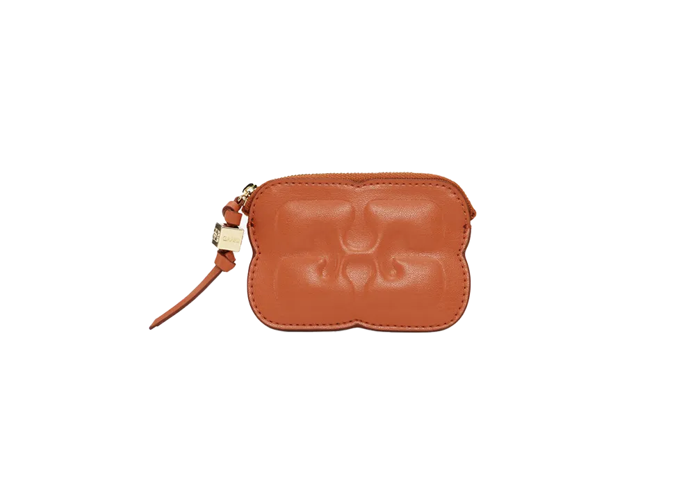 Ganni Bou Compact Zipped Wallet