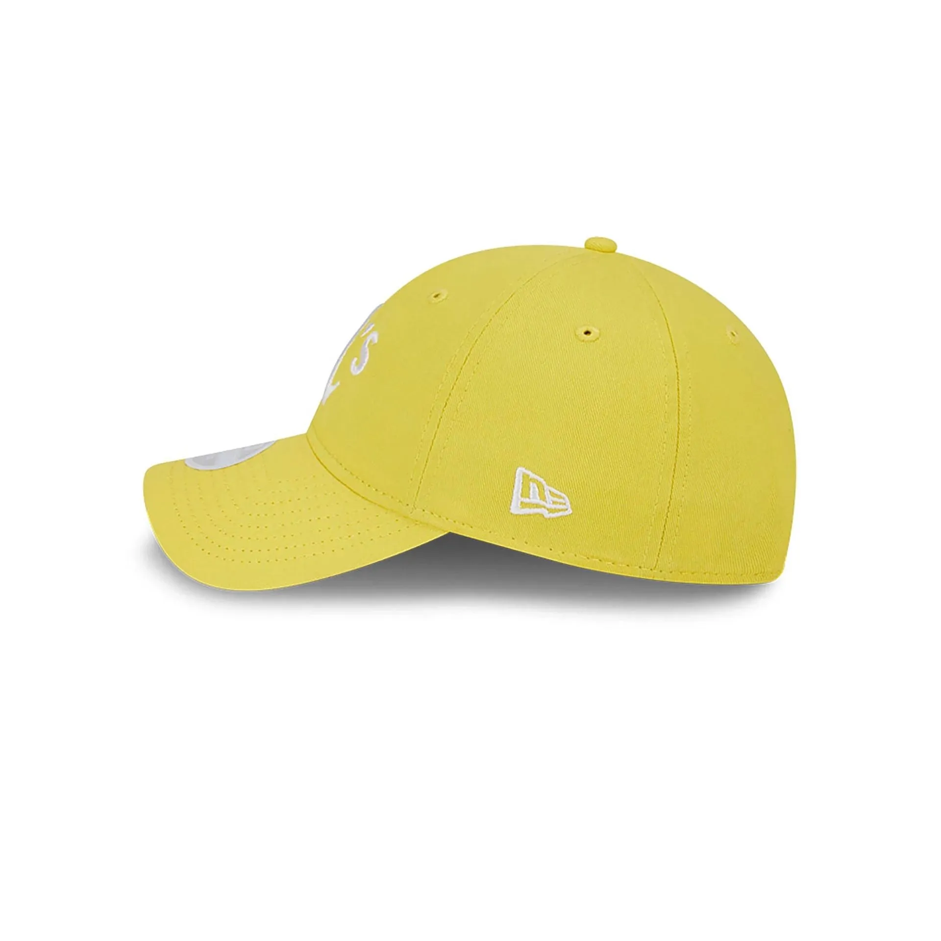 Gorra ajustable Oakland Athletics para mujer en amarillo floreado 9TWENTY