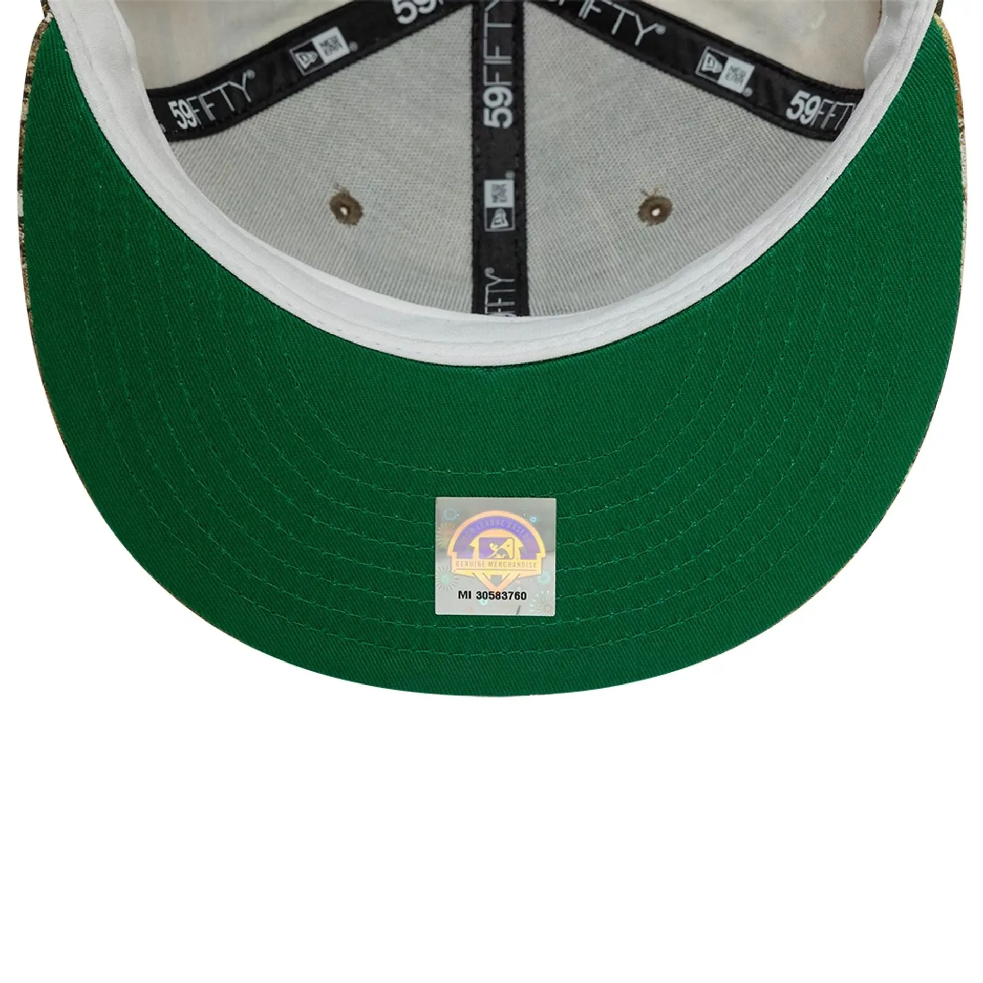 Gorra ajustada Columbus Clippers Real Tree con estampado completo en tonos caqui 59FIFTY.