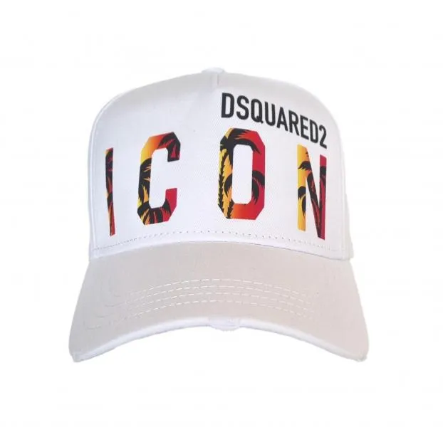 Gorra beisbol hombre DSQUARED2 icon BCM0668 palmas blancas