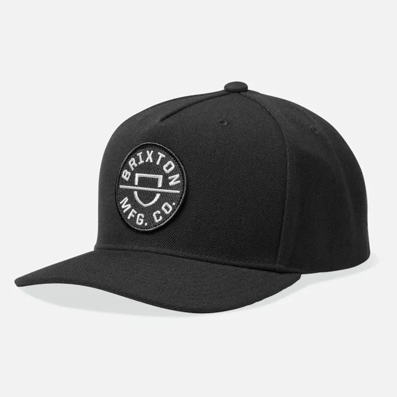 Gorra Brixton: Crest C Mp Snapback (Black)