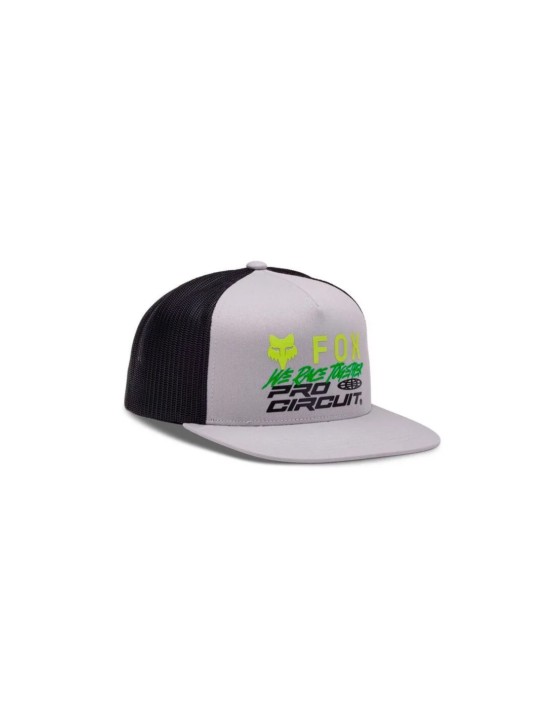 Gorra Fox x Pro Circuit Snapback Gris Acero