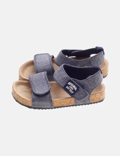 H&M Sandalia azul marino