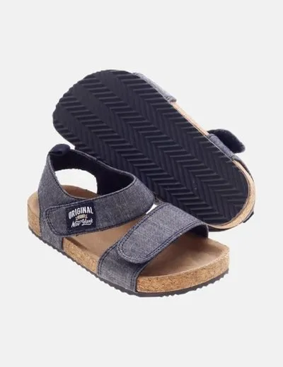 H&M Sandalia azul marino