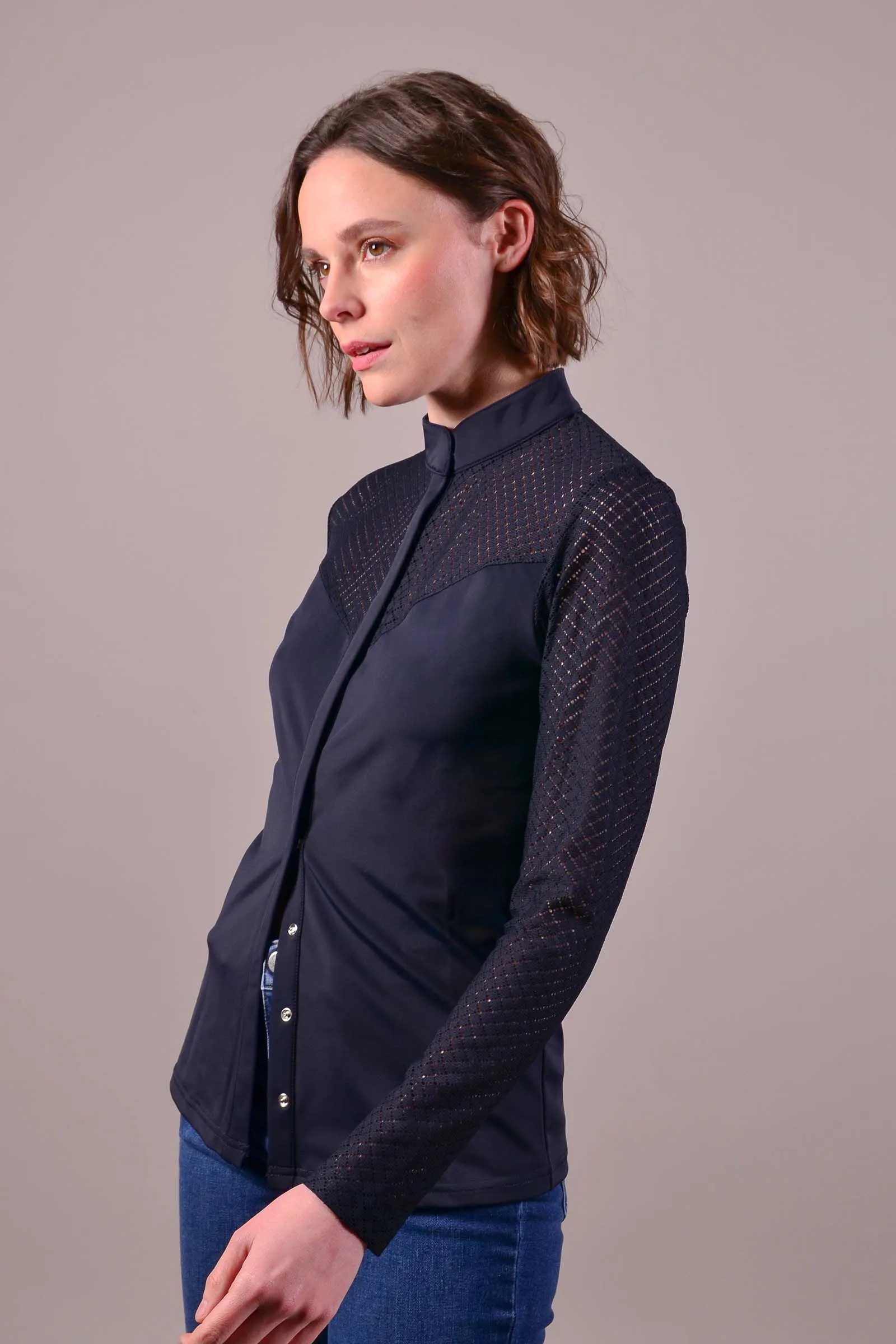 Harcour Camisa Polo Manga Larga para Mujer Shami