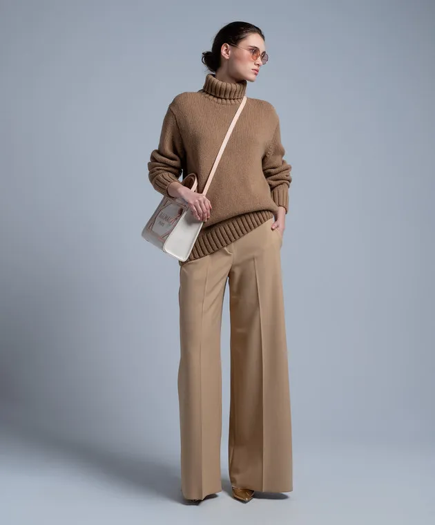 Helmut Lang Brown sweater with wool and cashmere