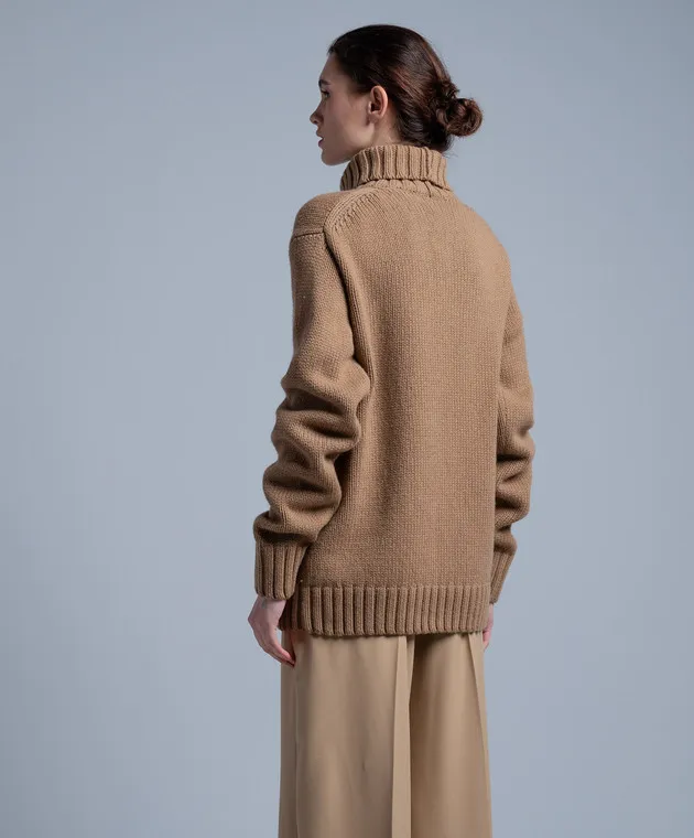 Helmut Lang Brown sweater with wool and cashmere