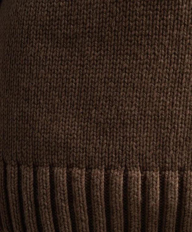 Helmut Lang Brown sweater with wool and cashmere