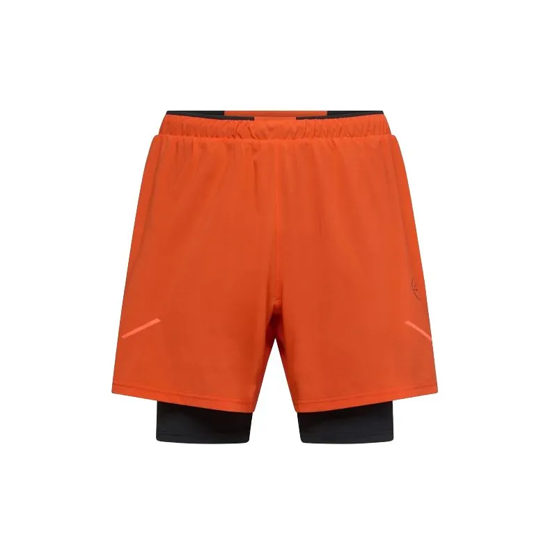 Hombres La Sportiva Trail Bite Short (Tomate Cereza/Negro)