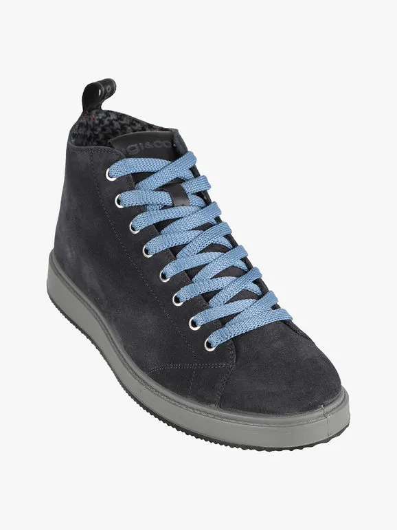 Igi&Co Zapatillas altas para hombre en ante.