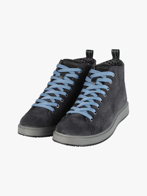 Igi&Co Zapatillas altas para hombre en ante.
