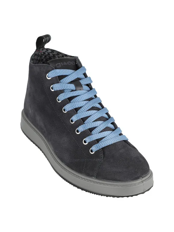 Igi&Co Zapatillas altas para hombre en ante.