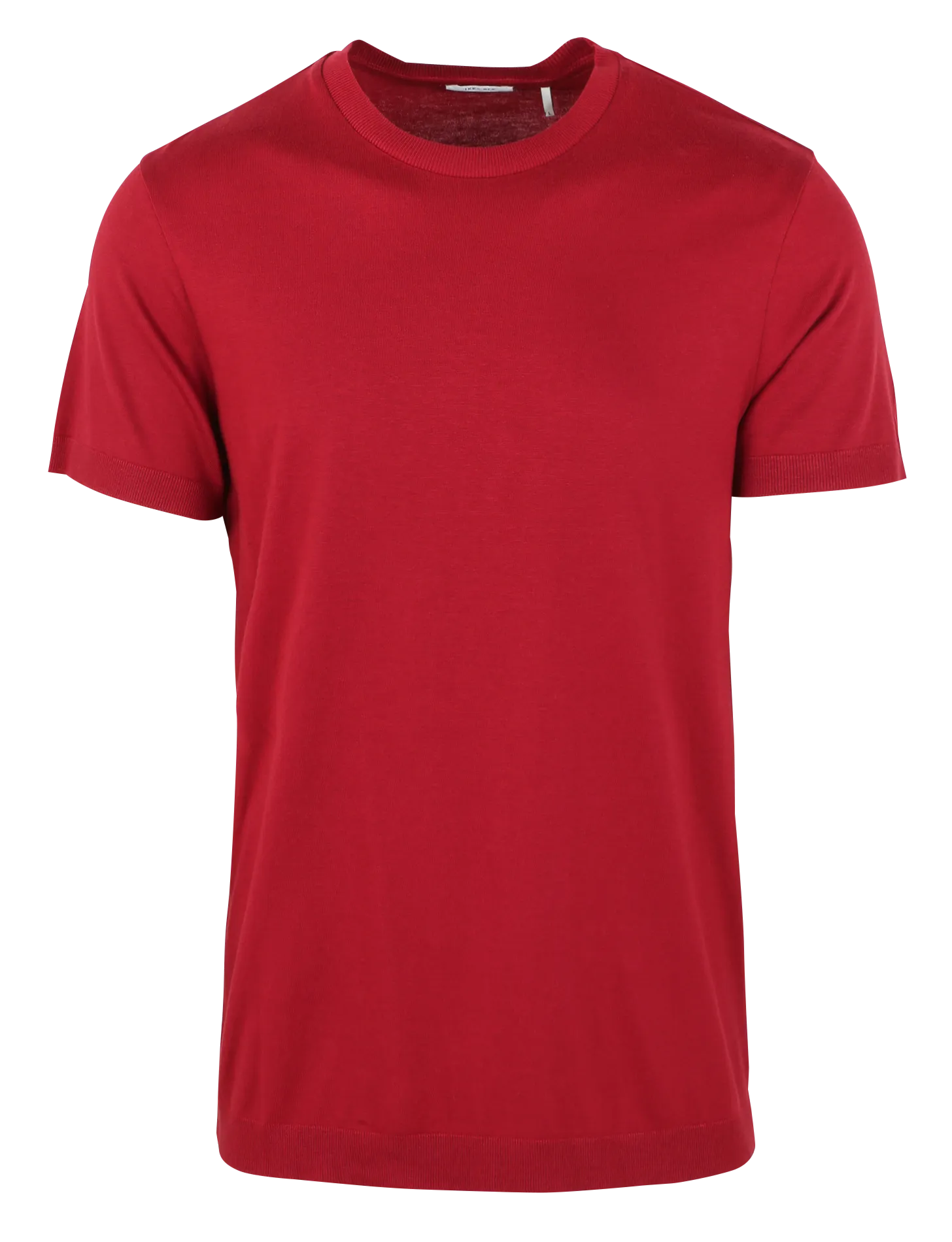 IKKS Camiseta de cuello redondo de algodón elástico en rojo