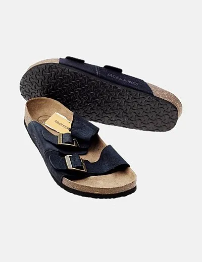 Jack & Jones Sandalia azul hebilla