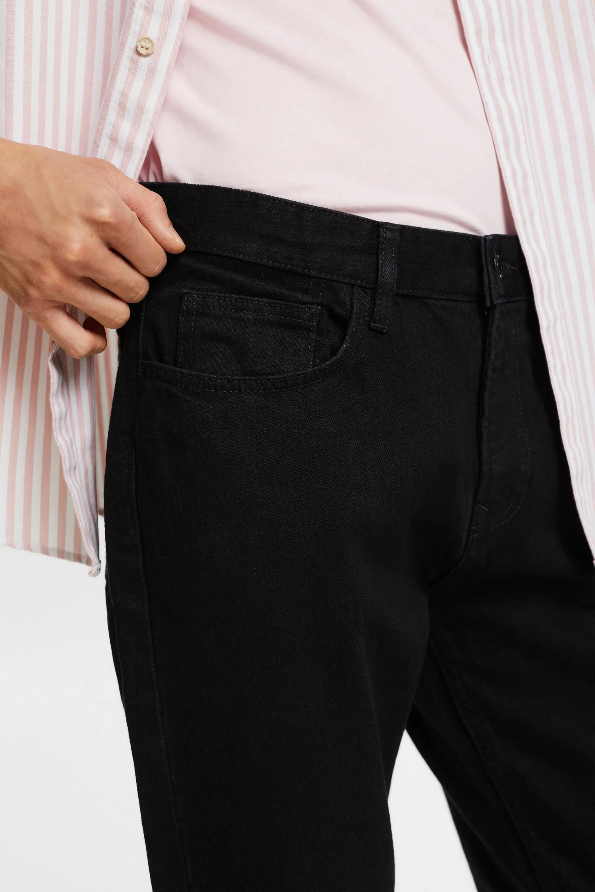 Jeans straight leg de algodón sostenible