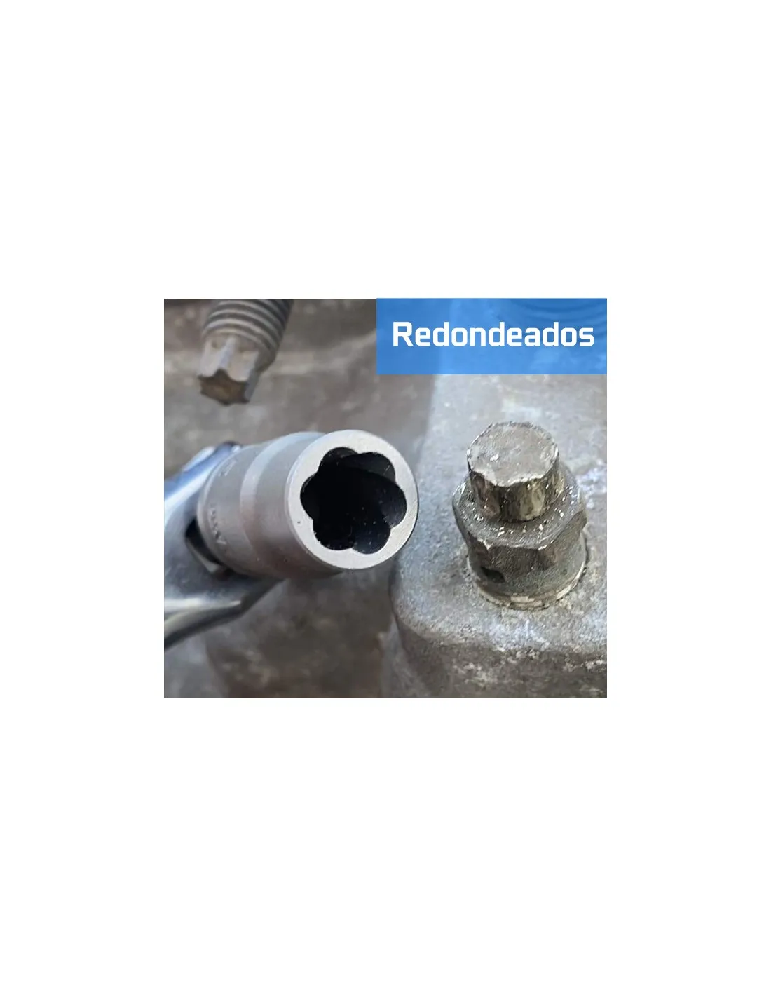 Juego de vasos para quitar tuercas y tornillos dañados, redondos, oxidados y tornillos antirrobo (Vasos Twist), 11 piezas