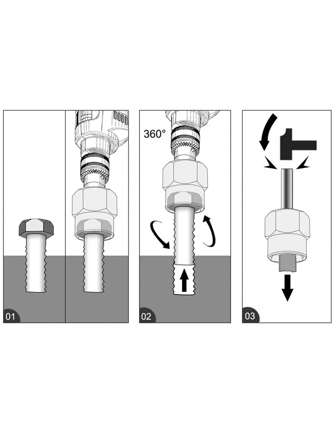 Juego de vasos para quitar tuercas y tornillos dañados, redondos, oxidados y tornillos antirrobo (Vasos Twist), 11 piezas