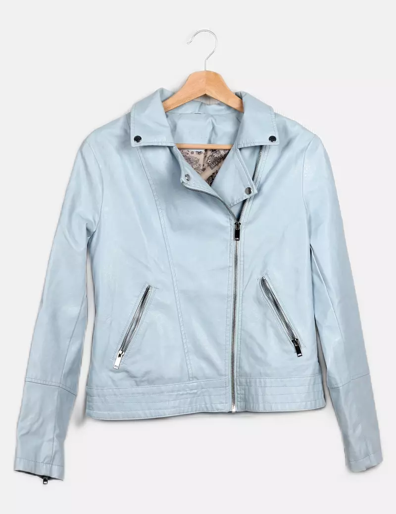 Kelly moda Chaqueta biker Polipiel
