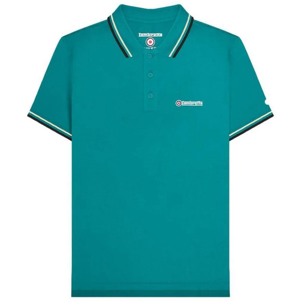 LAMBRETTA DOBLE PUNTA HOMBRE POLO SS1608LAGUNA PROFUNDA