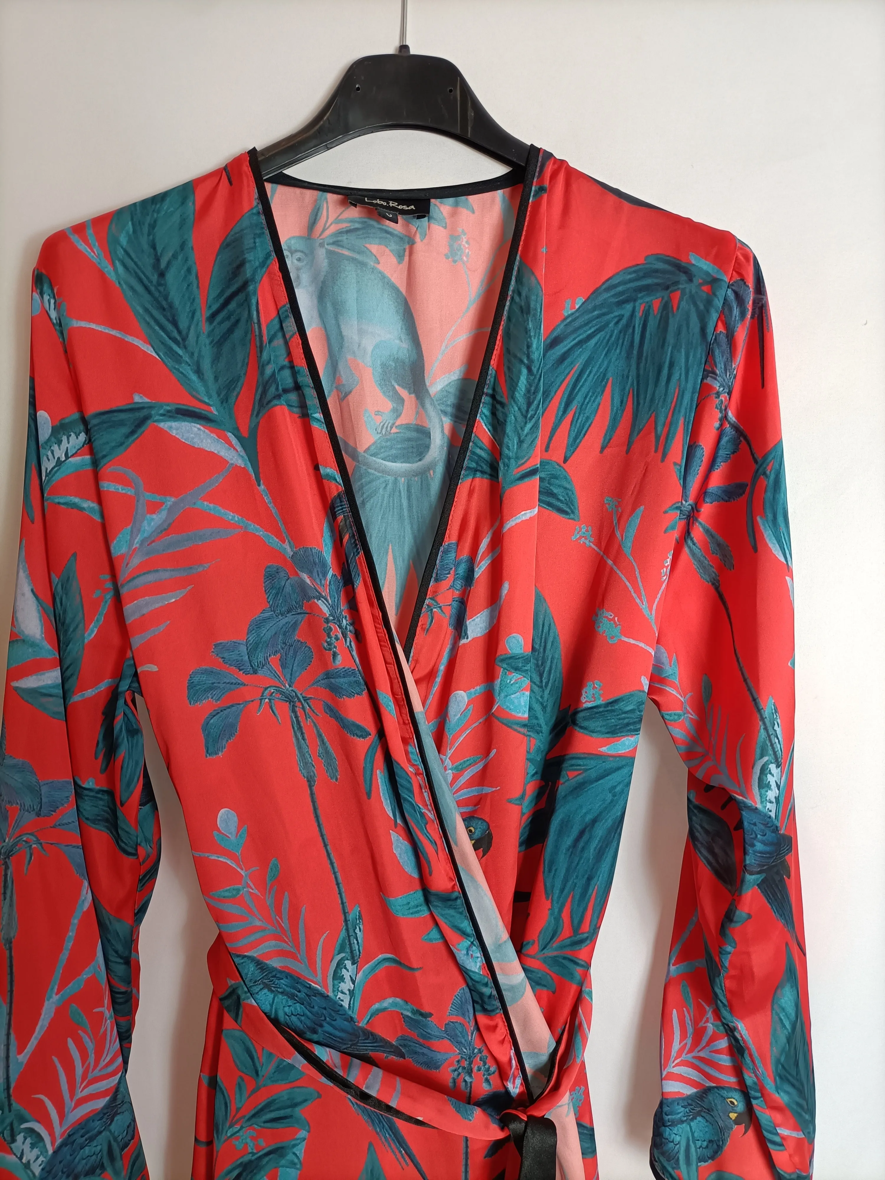 LOBO ROSA. Vestido largo cruzado  T.u(s)