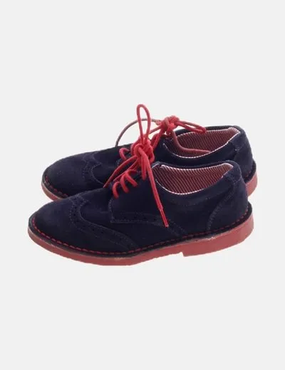Mango Zapato azul marino combinado